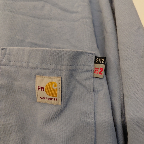 Carhartt Men's Blue Long Sleeve Shirt - Picture 3 of 5